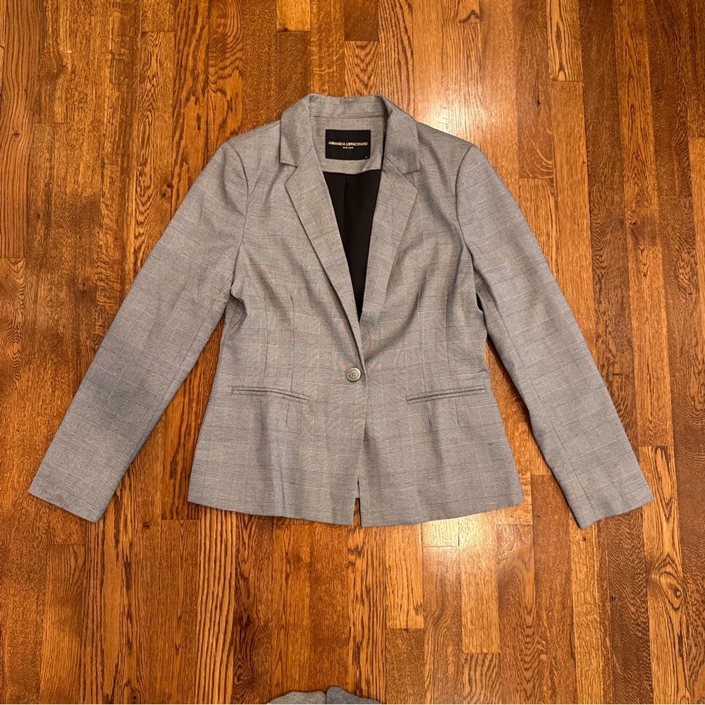 Amanda Uprichard Gray Women's Blazer Size Medium